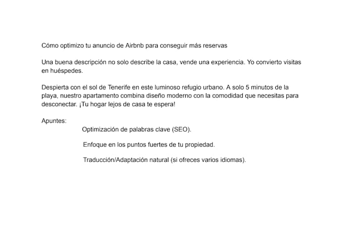 write high converting airbnb descriptions for your vacation rental